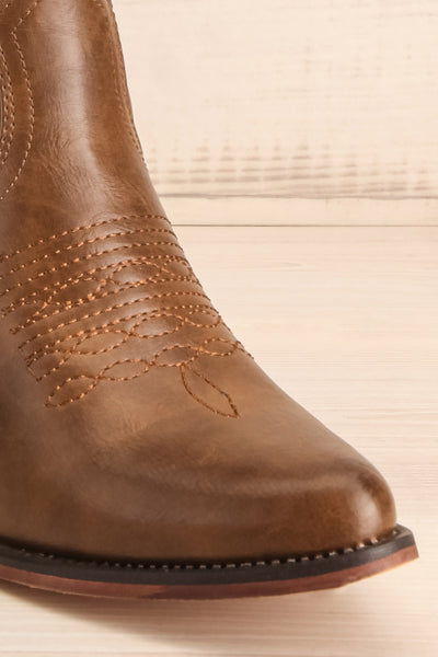 Buffalo Brown Cowboy Boots with Heels | La Petite Garçonne 7