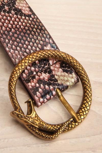 Bugrane Snake-Skin Belt with Ouroboros Buckle | La Petite Garçonne 5