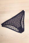 Burnaby Navy Mesh Underwear w/ Embroidered Stars | La petite garçonne flat view