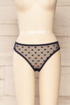 Burnaby Navy Mesh Underwear w/ Embroidered Stars | La petite garçonne front view