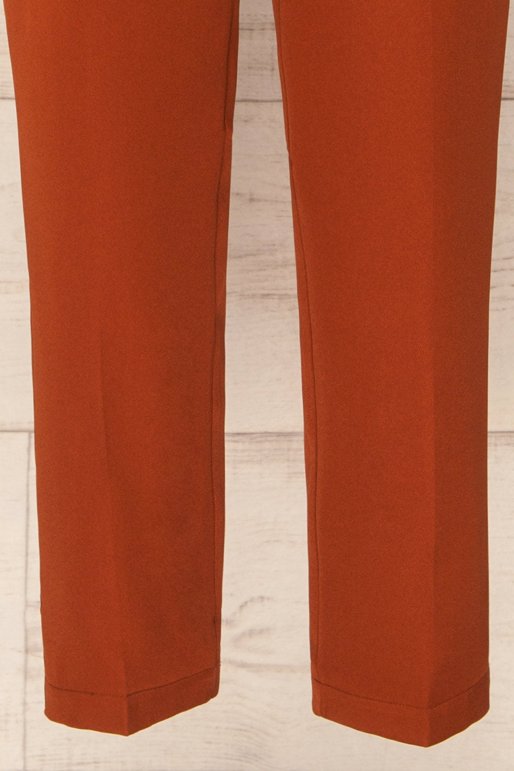 Bustranden Rust Fitted High-Waisted Pants | La petite garçonne bottom