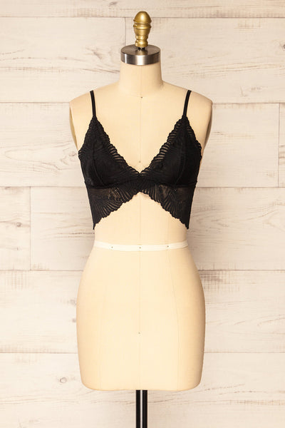 Lena Butterfly Black Lace Moulded Cup Bralette