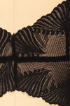 Butterflies Black Lace Bralette | La petite garçonne fabric