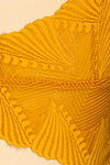 Butterflies Yellow Lace Bralette | La petite garçonne fabric