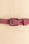 Caballo Mauve Purple Leather Belt | La Petite Garçonne 4