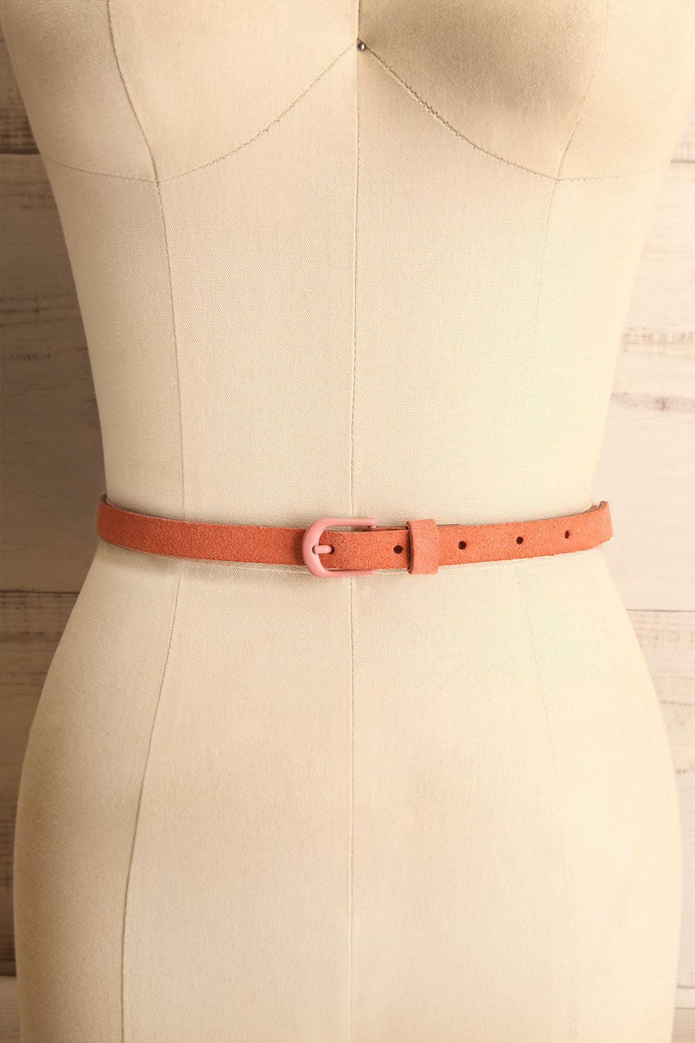 Caballo Rose Pink Leather Belt | La Petite Garçonne 1