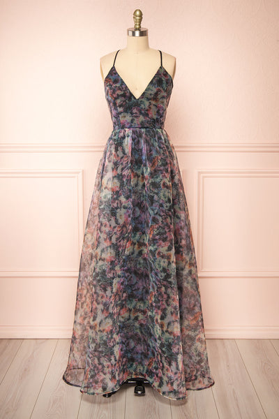 Cachicorral Maxi A-Line Floral Dress | Boutique 1861 front view