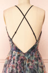 Cachicorral Maxi A-Line Floral Dress | Boutique 1861 back close-up