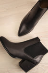 Cafarelli Black Faux Leather Ankle Boots | La Petite Garçonne