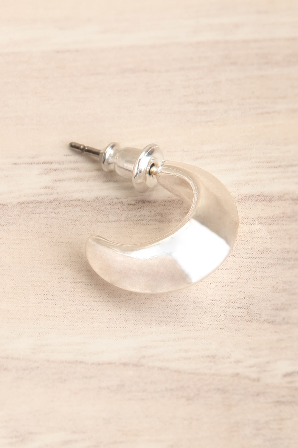Cafeier Silver | Small Chunky Hoop Earrings