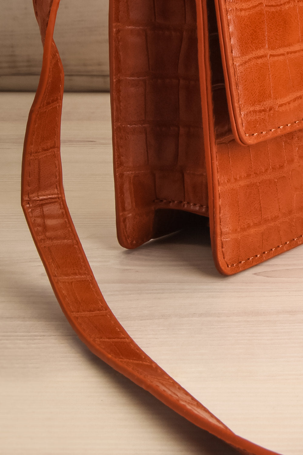 Caimito Brown Faux Leather Crossbody Bag | La Petite Garçonne 5 