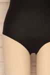 Caitlyn Black Stretchy Bodysuit | La Petite Garçonne bottom close-up