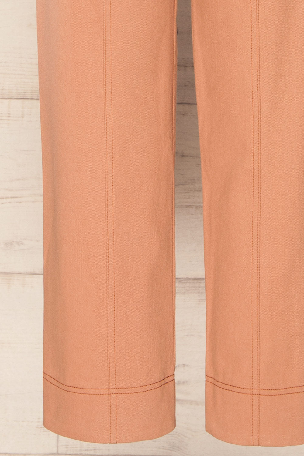 Cajontambo Pink Denim Wide-Leg Pants w/ Belt | La petite garçonne bottom