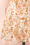 Calendula Short Floral Dress w/ Open Back | Boutique 1861 bottom