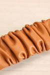 Calivigny Faux-Leather Hair Clip Set | La petite garçonne close up caramel