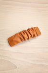 Calivigny Faux-Leather Hair Clip Set | La petite garçonne caramel