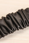 Calivigny Faux-Leather Hair Clip Set | La petite garçonne close up black