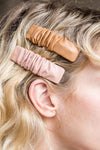 Calivigny Faux-Leather Hair Clip Set | La petite garçonne model