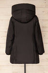 Camelia Black Quilted Soia&Kyo Parka with Hood | La Petite Garçonne plus size  back