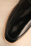 Camerota Wood Black Slip-On Platform Shoe flat lay close-up | La Petite Garçonne Chpt. 2