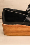 Camerota Wood Black Slip-On Platform Shoe side close-up | La Petite Garçonne Chpt. 2