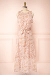 Campanna Floral Midi Dress w/ Ruffles | Boutique 1861 front view