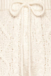 Canaan White Lounge Pants | Pantalon | La Petite Garçonne fabric detail