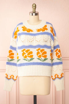 Canaries Colourful Round Neck Knit Sweater | Boutique 1861