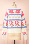 Canaries Rose Colourful Round Neck Knit Sweater | Boutique 1861 back view