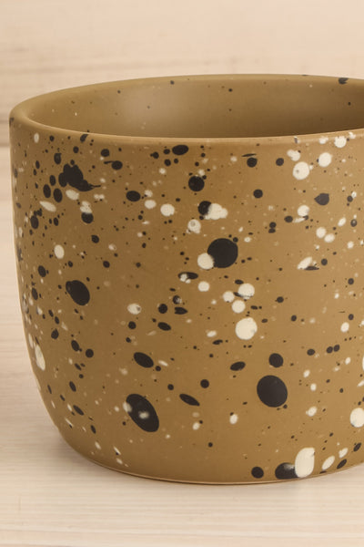 Capricornus Green Speckled Stoneware Mug | Maison garçonne close-up