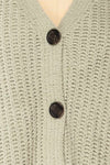 Capzhua Sage Oversized Knit Cardigan | La petite garçonne fabric