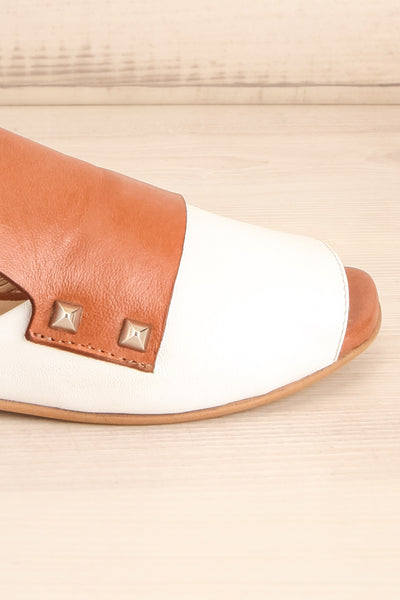 Cardinet White & Tan Slip-On Sandals | La Petite Garçonne Chpt. 2 8