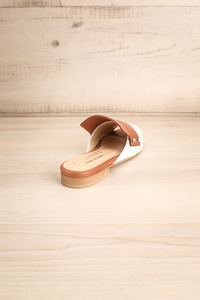 Cardinet White & Tan Slip-On Sandals | La Petite Garçonne Chpt. 2 9