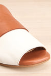 Cardinet White & Tan Slip-On Sandals | La Petite Garçonne Chpt. 2 5