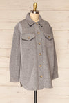 Cargal Grey Wool Jacket w/ Long Sleeves | La petite garçonne side view