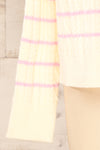 Cariamanga Cream Stripped Knit Top | La petite garçonne  sleeves