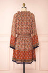Carlota Paisley Long Sleeve Short Dress | Boutique 1861 back view