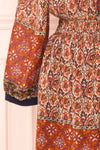 Carlota Paisley Long Sleeve Short Dress | Boutique 1861 sleeve