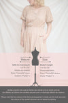 Carmella Mustard V-Neck Floral Midi Dress w/ Frills | Boutique 1861 fiche