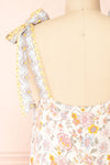 Caroline Short Dress w/ Adjustable Straps | Boutique 1861 back close-up