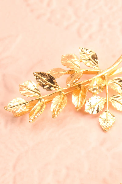Carondelet Set of 2 Golden Branch Hair Pins small close-up | Boudoir 1861