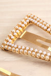 Carpuela Set of Golden Barrettes w/ Pearls detail | La Petite Garçonne