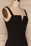 Cartaxo Black Sleeveless Fitted Jumpsuit side view | La Petite Garçonne
