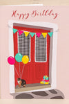 Red Door Happy Birthday Card | Maison Garçonne close-up