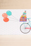 Bicycle and Balloons Happy Birthday Card | Maison Garçonne close-up