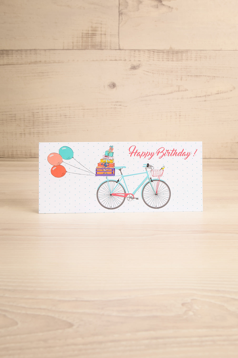 Bicycle and Balloons Happy Birthday Card | Maison Garçonne