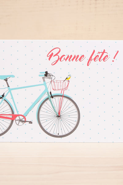 Bicycle and Balloons Bonne Fête Card | Maison Garçonne details
