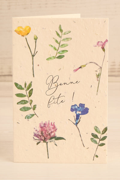 Plantable Seed Card Bonne Fête | Maison garçonne close-up
