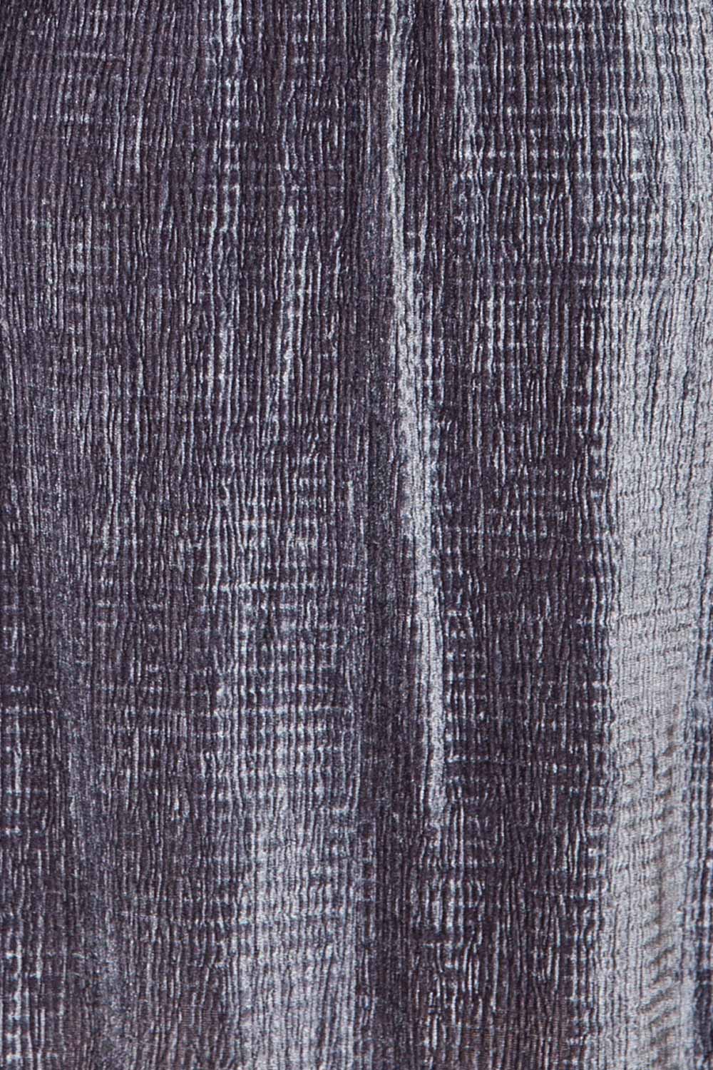 Casale Grey Short Ribbed Velvet Dress | La petite garçonne fabric 