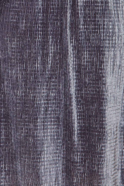 Casale Grey Short Ribbed Velvet Dress | La petite garçonne fabric